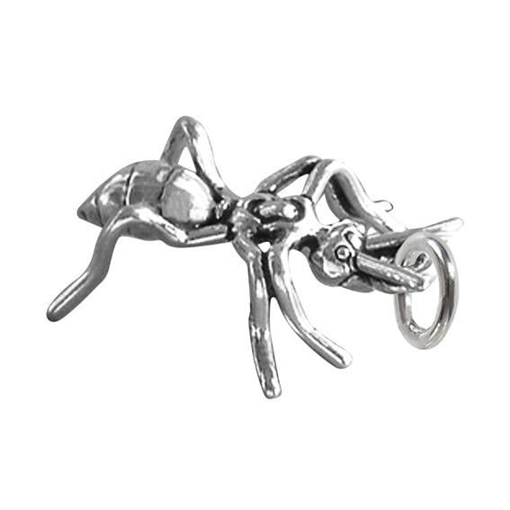 Sterling silver ant charm insect pendant