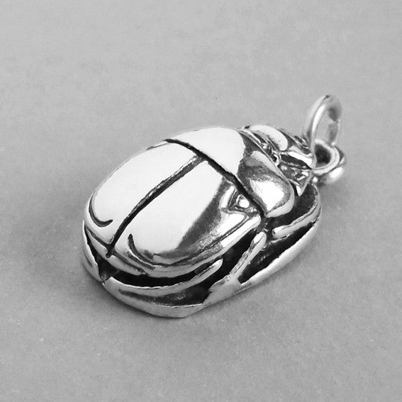 Sterling Silver Scarab Beetle Pendant