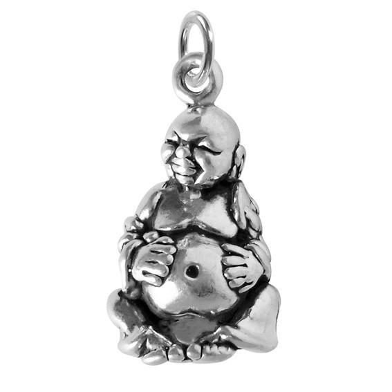 Buddha Charm Sterling Silver Pendant