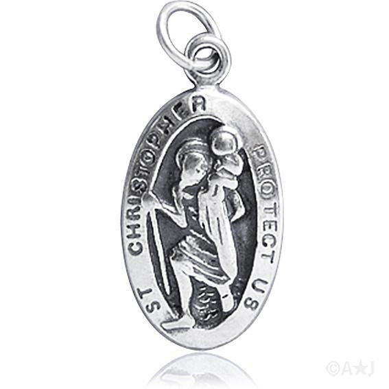 Sterling Silver Saint Christopher Charm