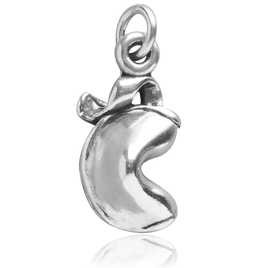 Fortune cookie Charm Sterling Silver Food Pendant | Charmarama