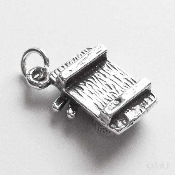 Sterling Silver Sushi and Chopsticks Charm