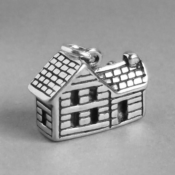 Sterling Silver House Charm Pendant