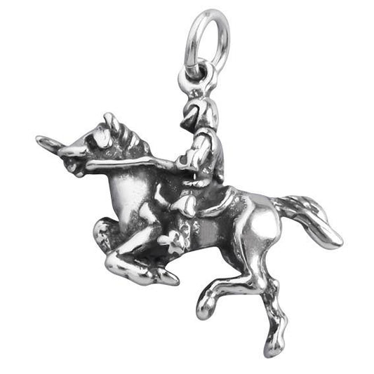 knight on steed charm