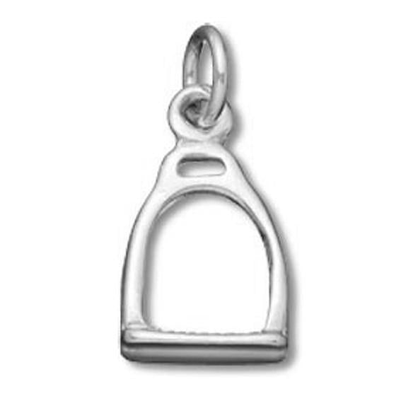Stirrup tack charm 925 sterling silver pendant