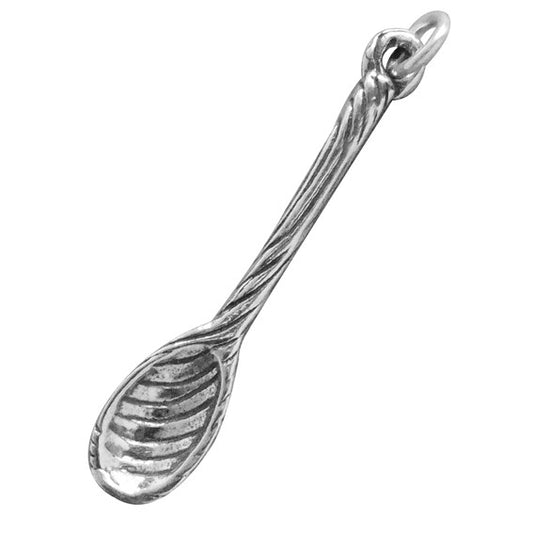 Sterling Silver Wooden Spoon Charm