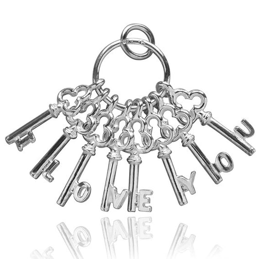 I Love You Keys Charm