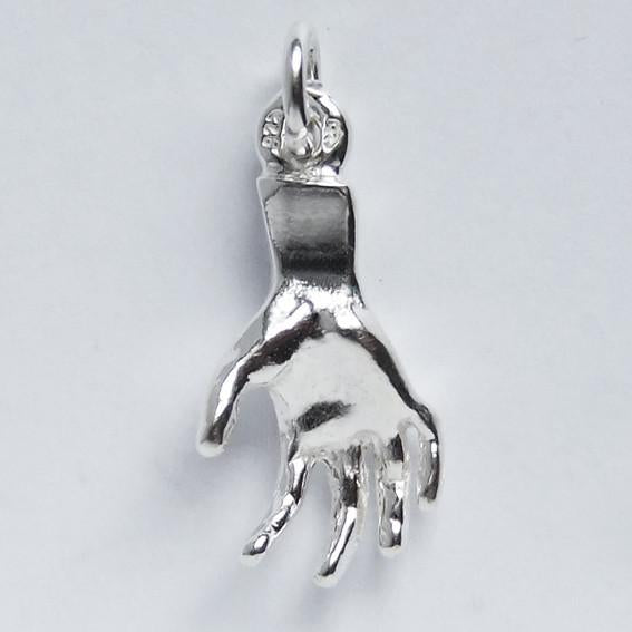 Sterling Silver or Gold Human Hand Charm