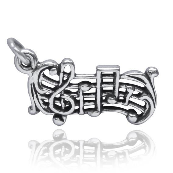 music notes charm