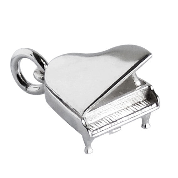Grand Piano Charm in Sterling Silver or Gold