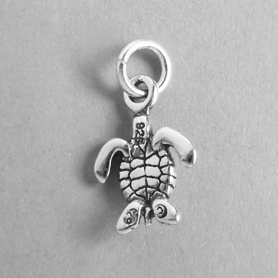 Tiny Sterling Silver Turtle Charm
