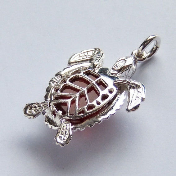 Carnelian Turtle Charm