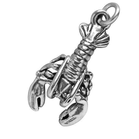 Sterling Silver Lobster Charm Pendant | Charmarama