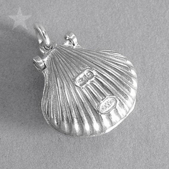 shell and pearl charm