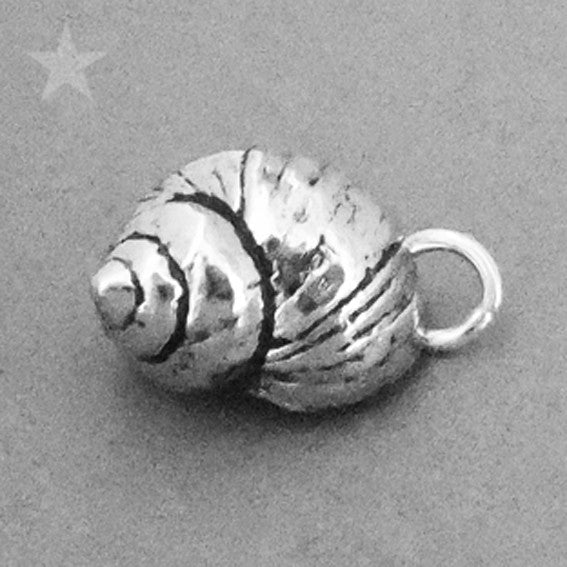 Sterling Silver Winkle Sea Shell Charm