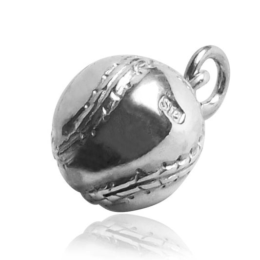 Baseball Charm in Sterling Silver or Gold