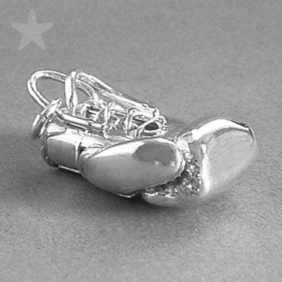 Boxing Glove Pendant in Sterling Silver or Gold