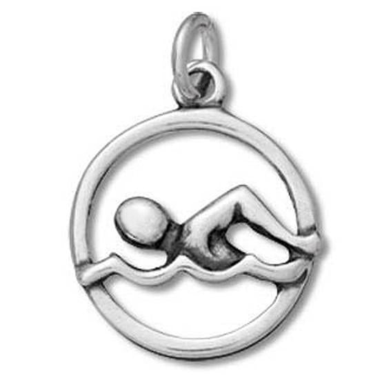 Swimming Symbol Charm