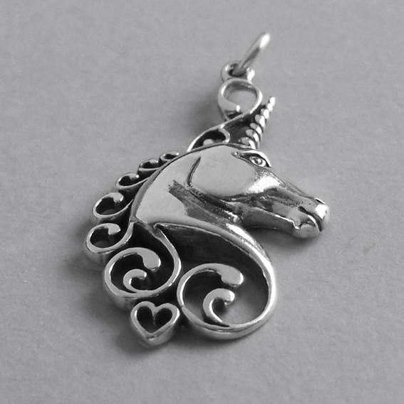 unicorn head charm