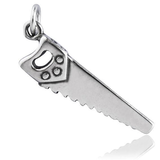 Sterling Silver Hand Saw Charm