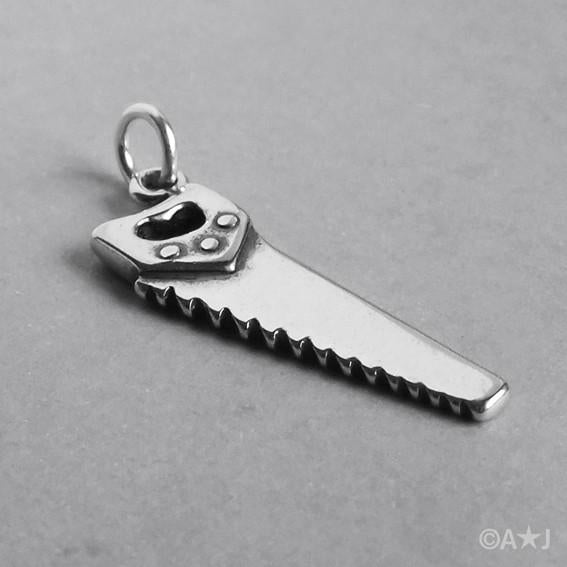Sterling Silver Hand Saw Pendant