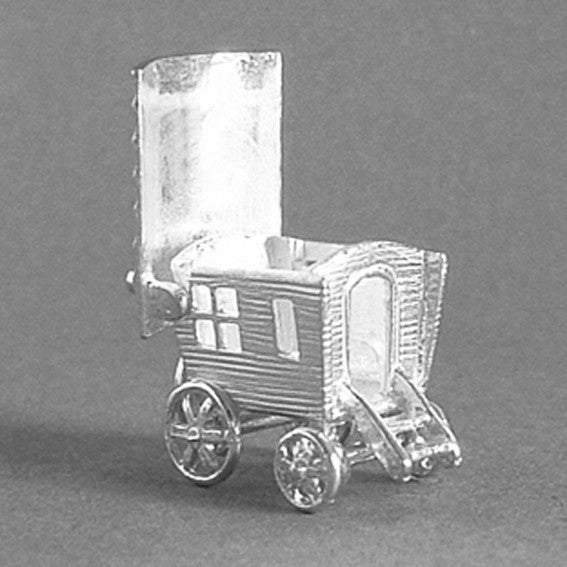 Gypsy Caravan Charm | Sterling Silver Romany Pendant – Charmarama