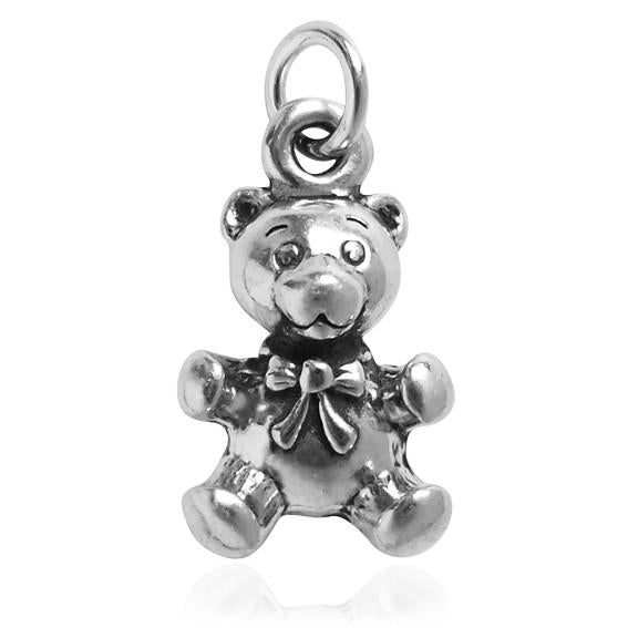 Toy Teddy Bear Charm Sterling Silver 925 Pendant | Charmarama
