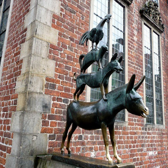 Animal Musicians of Bremen Statue Germany