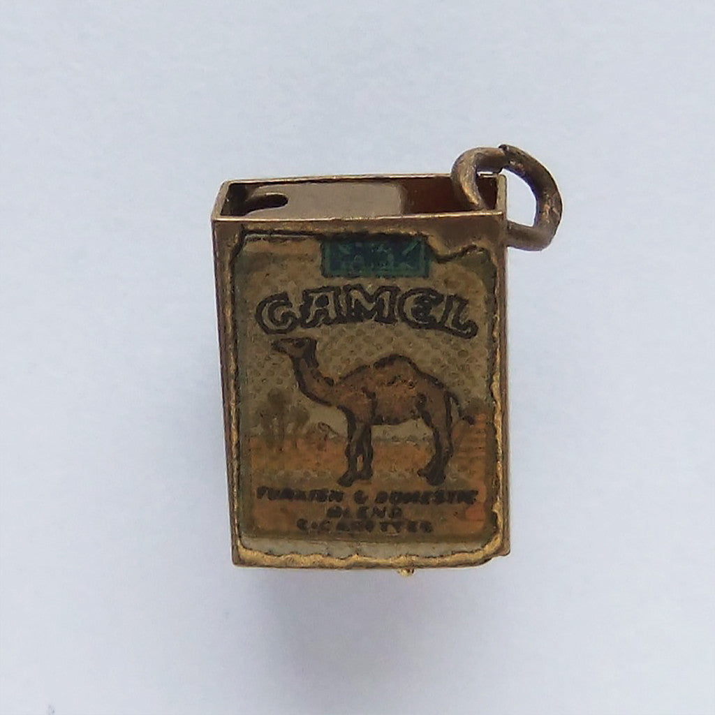 Vintage Pack of Camel Cigarettes Charm | Silver Star Charms