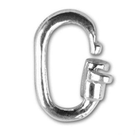 Sterling Silver Link Lock Locking Jump Ring Charm Attachment