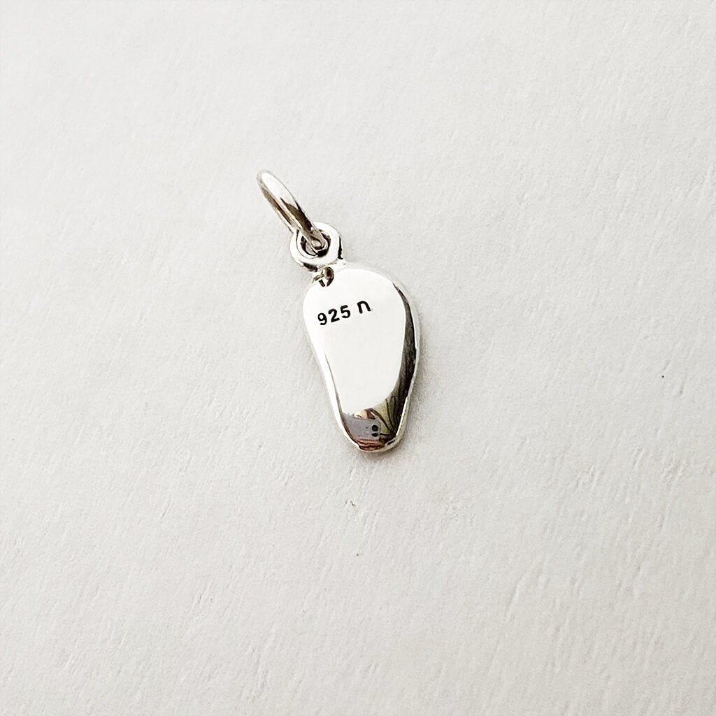 silver human ear charm