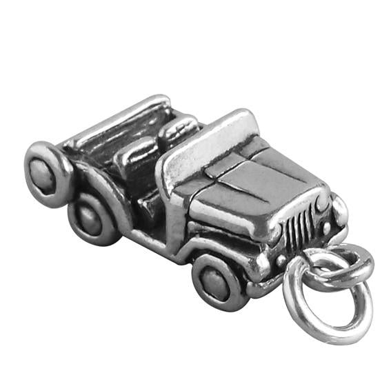 Jeep charm sterling silver 925 pendant