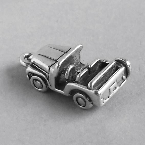 Jeep charm sterling silver 925 pendant