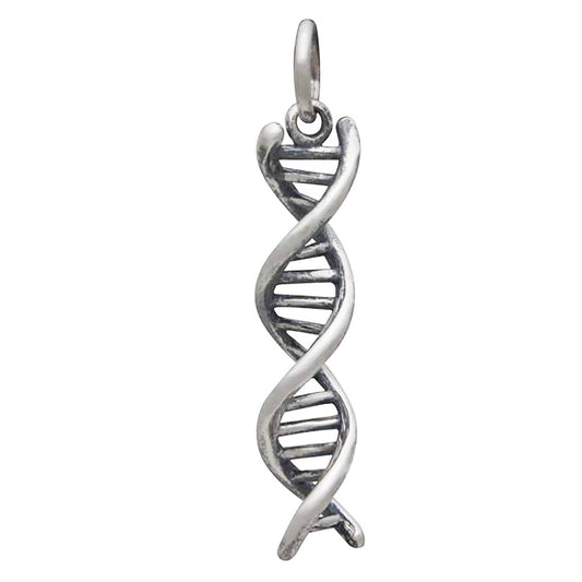 sterling silver dna symbol charm