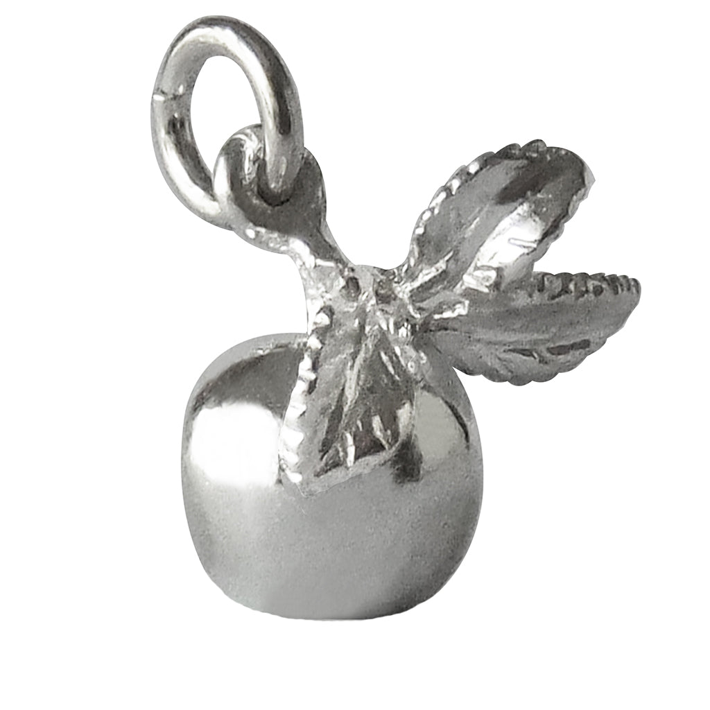 sterling silver apple charm
