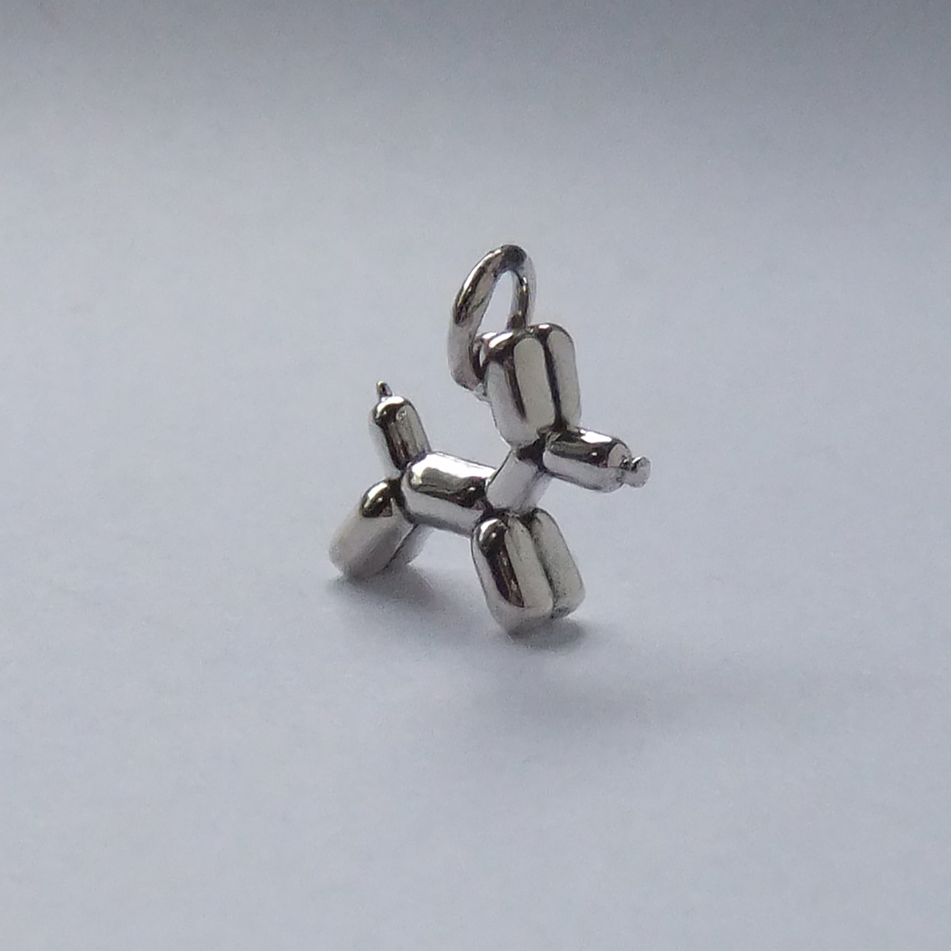 sterling silver balloon dog charm