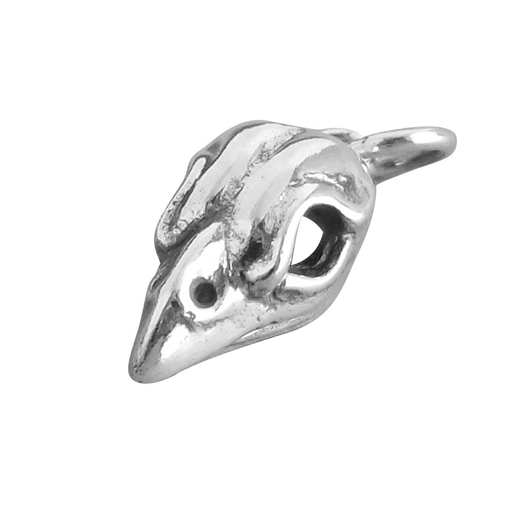 sterling silver bird skull charm
