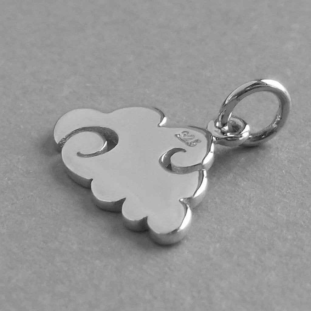 cloud charm in sterling silver