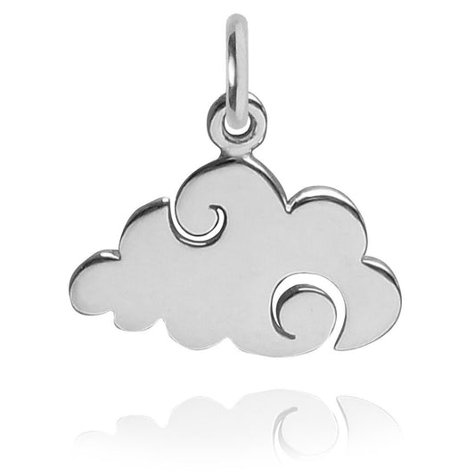 sterling silver cloud charm
