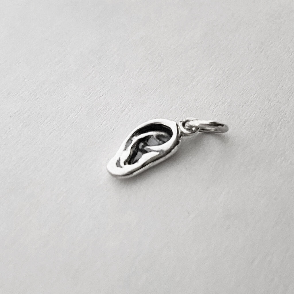 sterling silver human ear charm