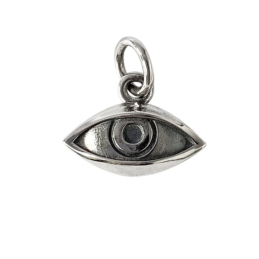 sterling silver human eye charm