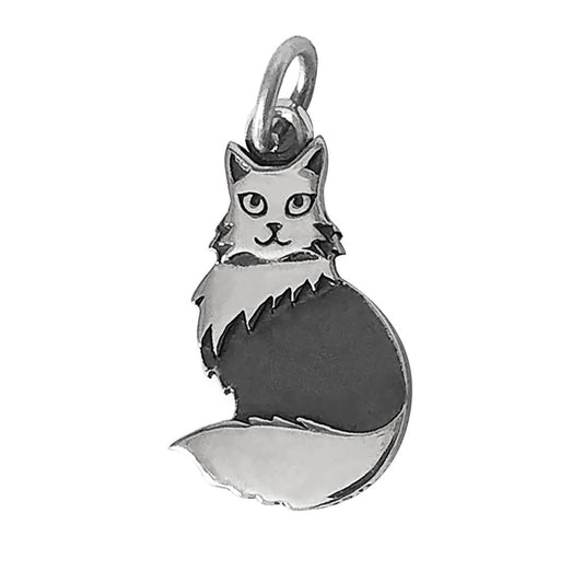 sterling silver rag doll cat charm